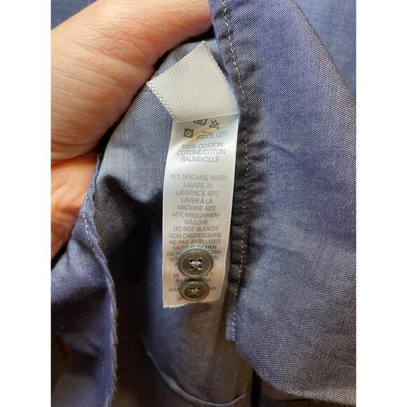 Paul Smith Exclusive Barneys NY Men Medium Indigo Denim 100%ā Cotton Button Up - Picture 12 of 12
